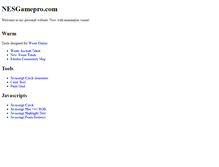 Tablet Screenshot of nesgamepro.com